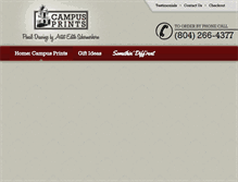 Tablet Screenshot of campusprints.com